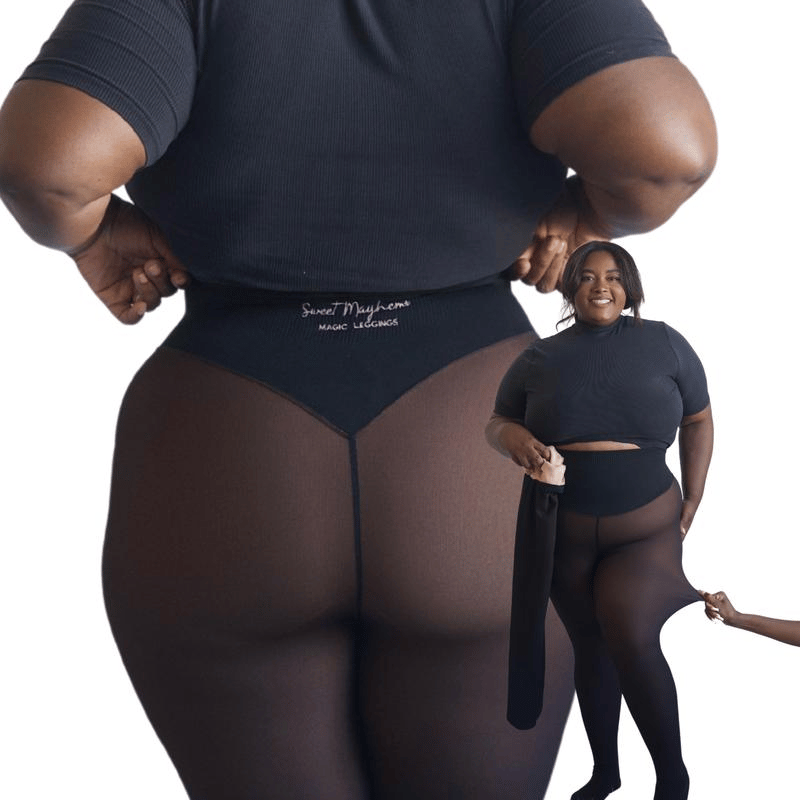 ⏰LAST DAY BUY 1 GET 1 FREE ( Add 2 Pcs To Cart ) ⏰ - 2026 New Compression Band Model One-Seam Translucent Fleece Lined Tights