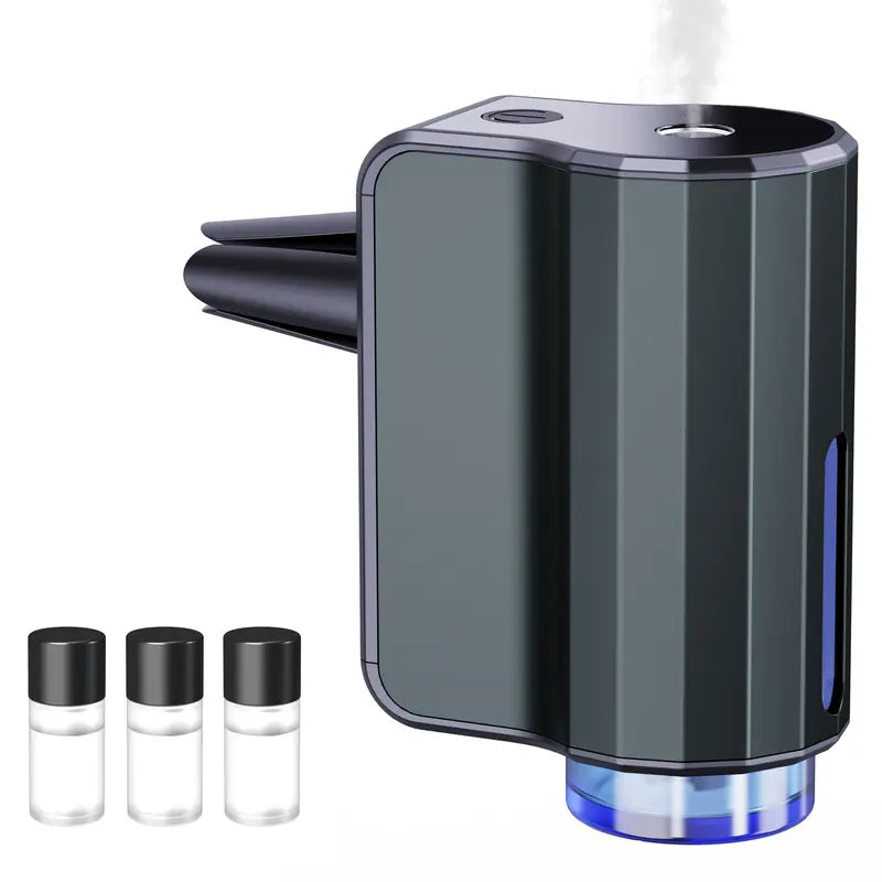 Smart Car Air Freshener with Three Adjustable Concentration Scent Levels, Portable Waterless Car Diffuser Air Freshener Car Aromatherapy Diffuser
