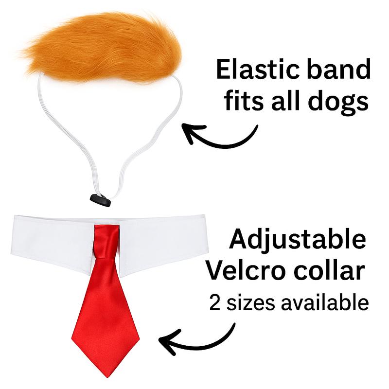 🎃Halloween Early Sale 50% OFF - Halloween Costume Trump Dog Costume Set for Cats & Dogs