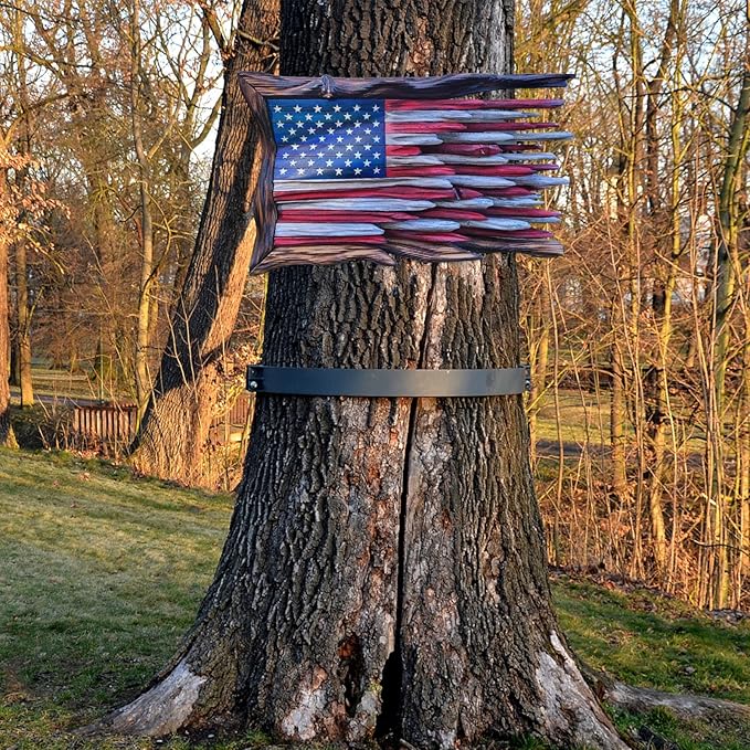 Handcraft Wooden American Flag