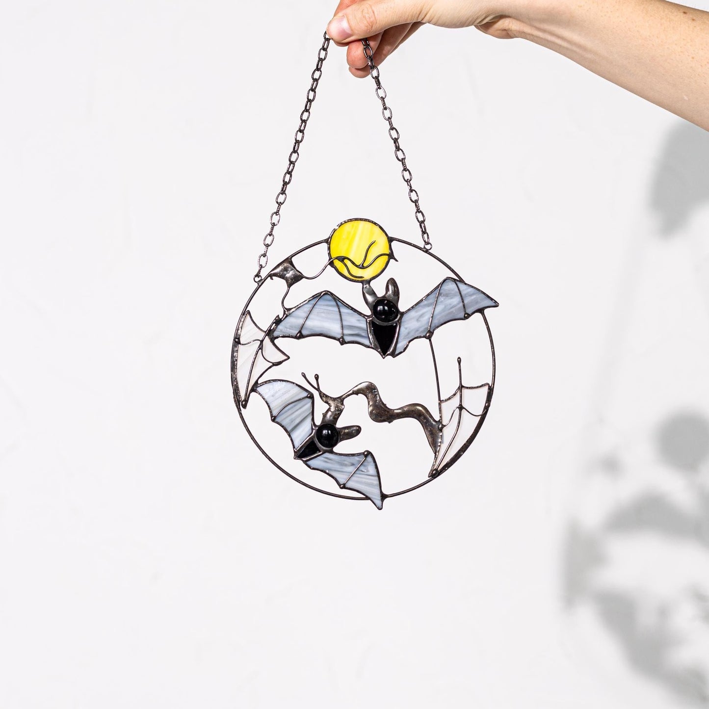 🎃Halloween Early Sale 50% OFF-Halloween Gothic Suncatcher Bat Moon Home Decor