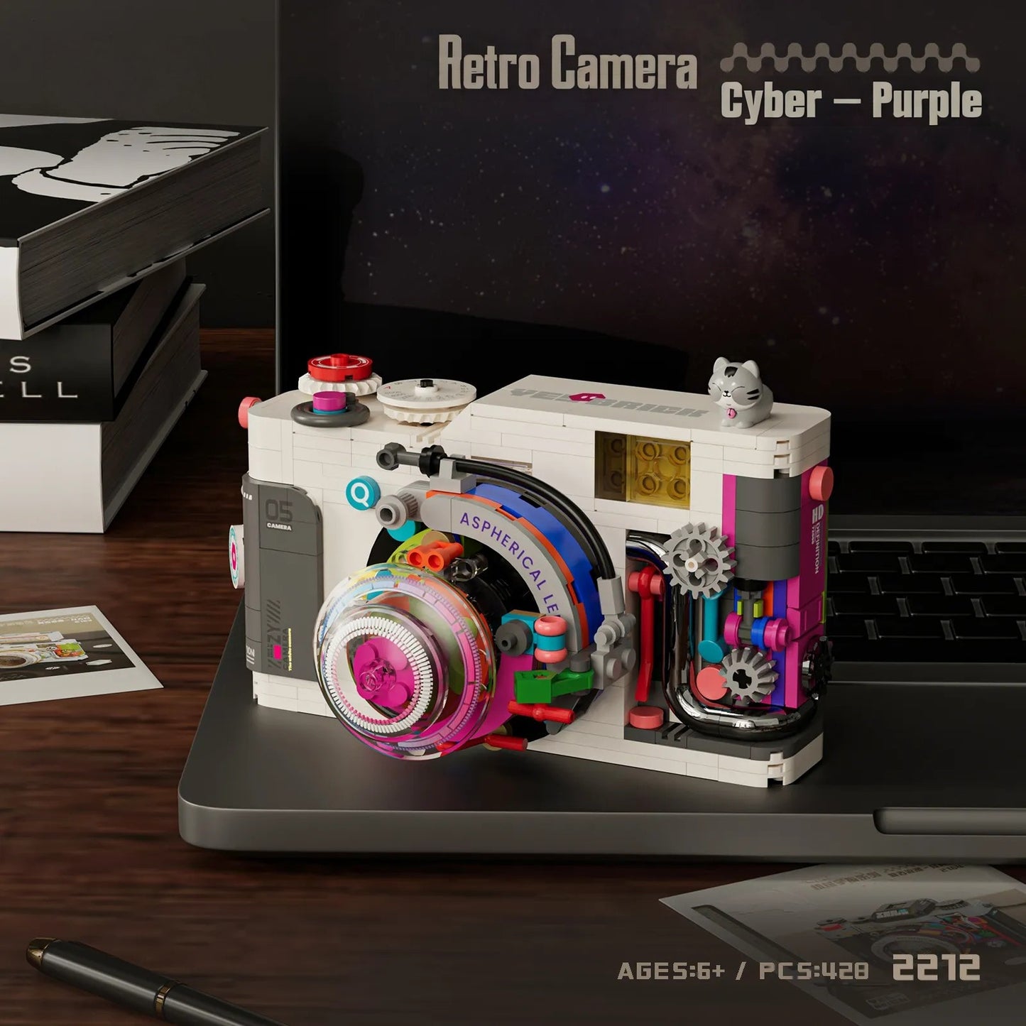 Retro Mechanical Camera Building Block Toy