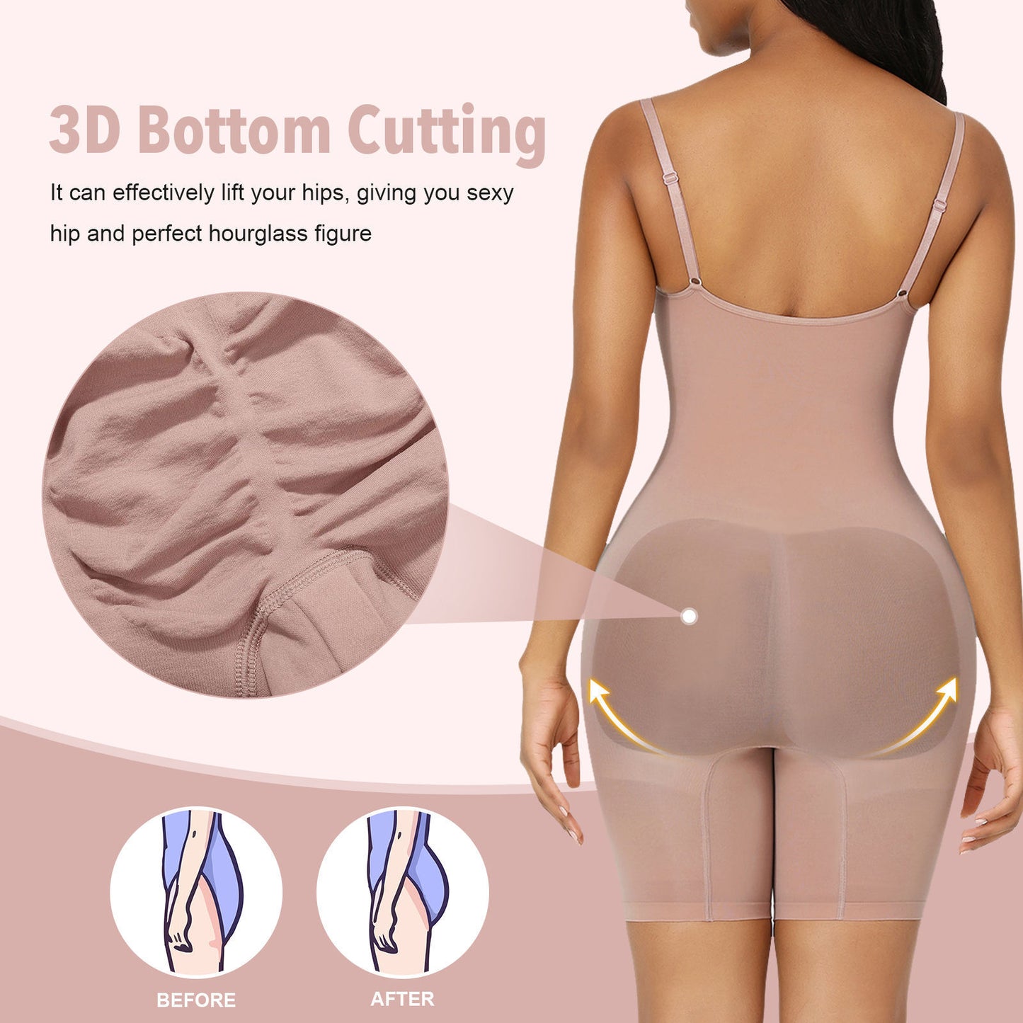 🎄Christmas Early Sale 50% OFF - FeelinGirl Shapewear Tummy Control Bodysuit for Women Butt Lifter