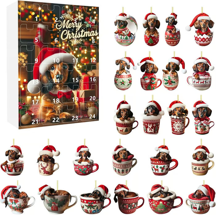 🎅2025 Christmas Dachshund Advent Calendar🎁