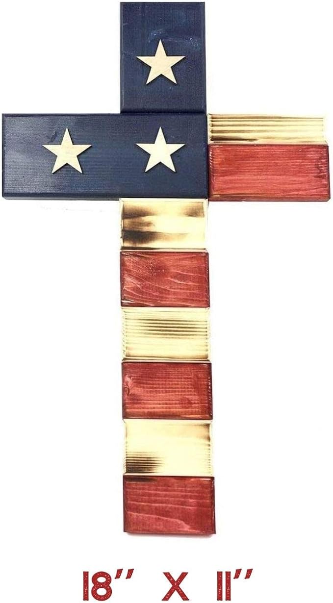 🔥Handmade Wooden American Cross