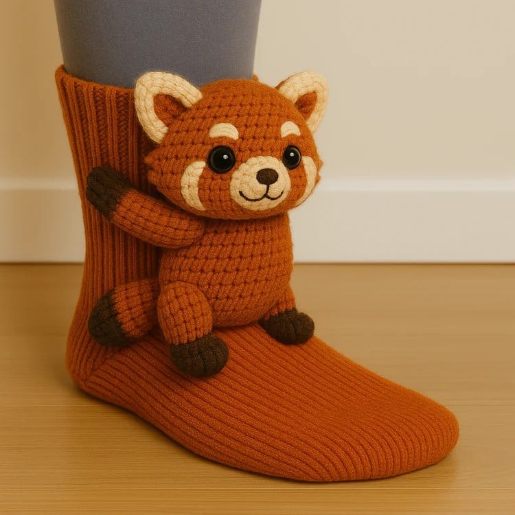 🔥Last Day 49% OFF-2025 Architecturm®3D Knit Animal Socks🧦