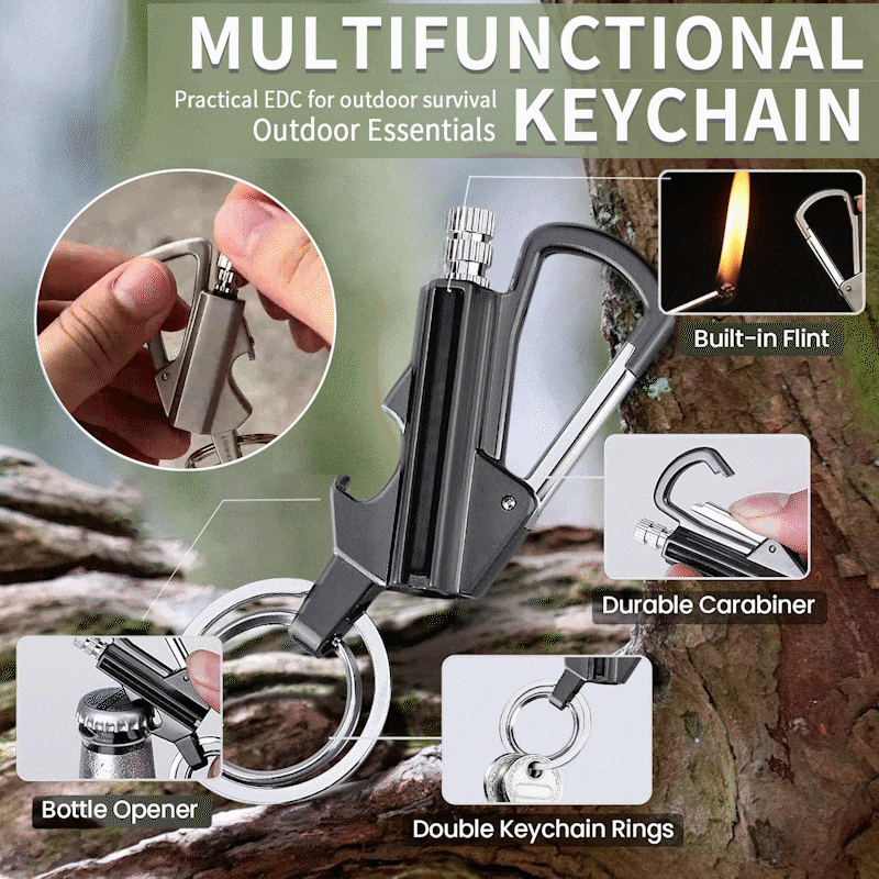 🔥LAST DAY 49% OFF💥2025 New 3-in-1 Lighter keychain