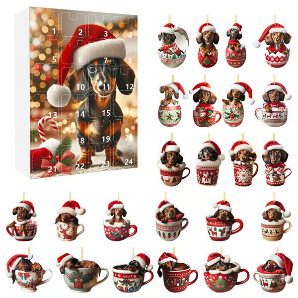 🎅2025 Christmas Dachshund Advent Calendar🎁