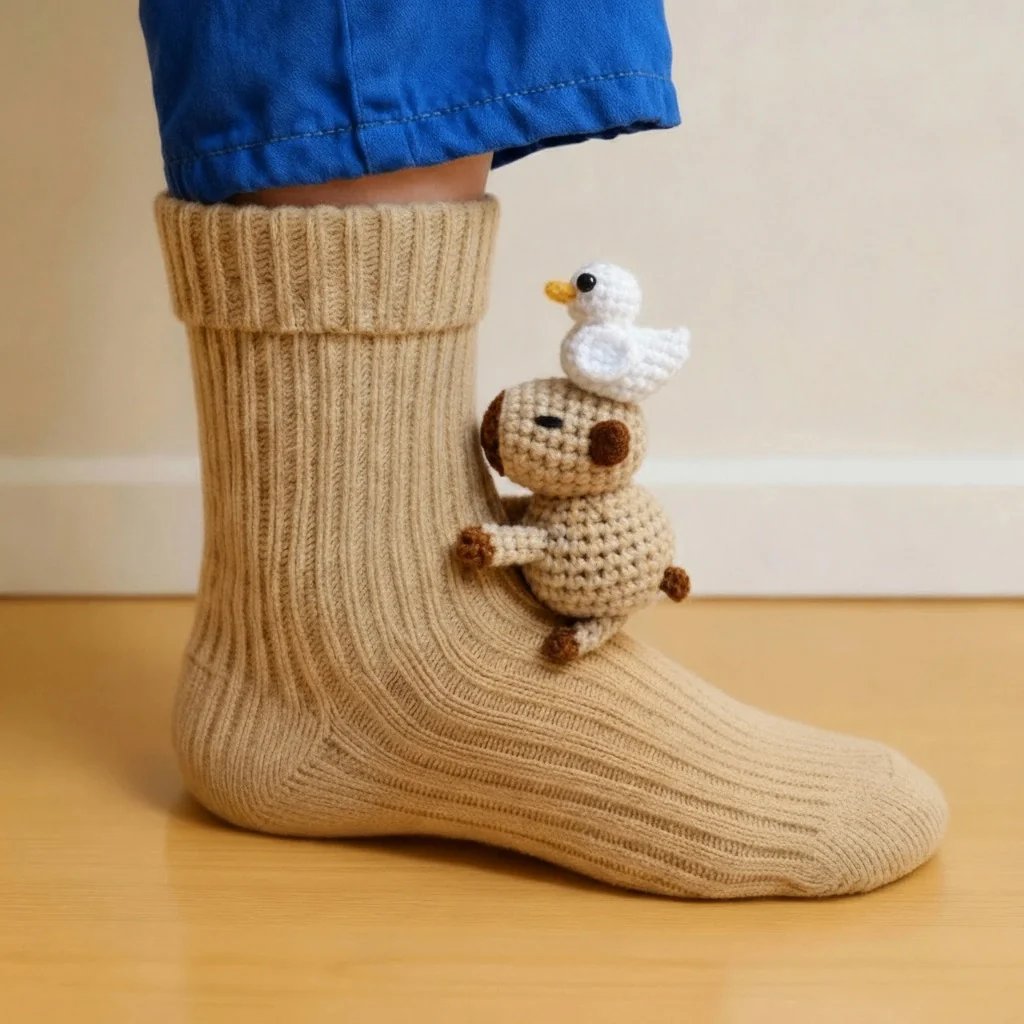 🔥Last Day 49% OFF-2025 Architecturm®3D Knit Animal Socks🧦
