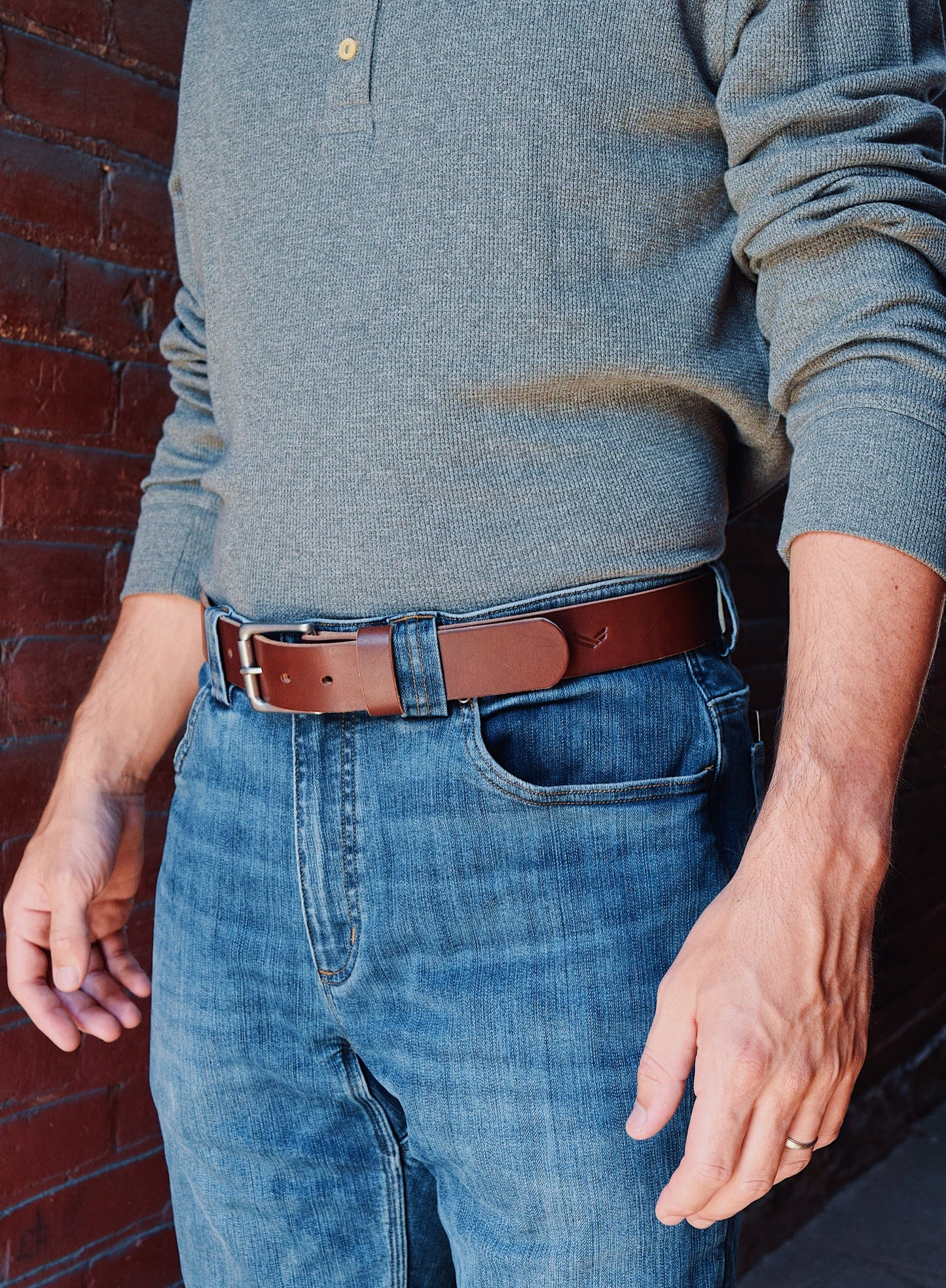 Handmade Genuine Mississippiensis Buffalo Belt