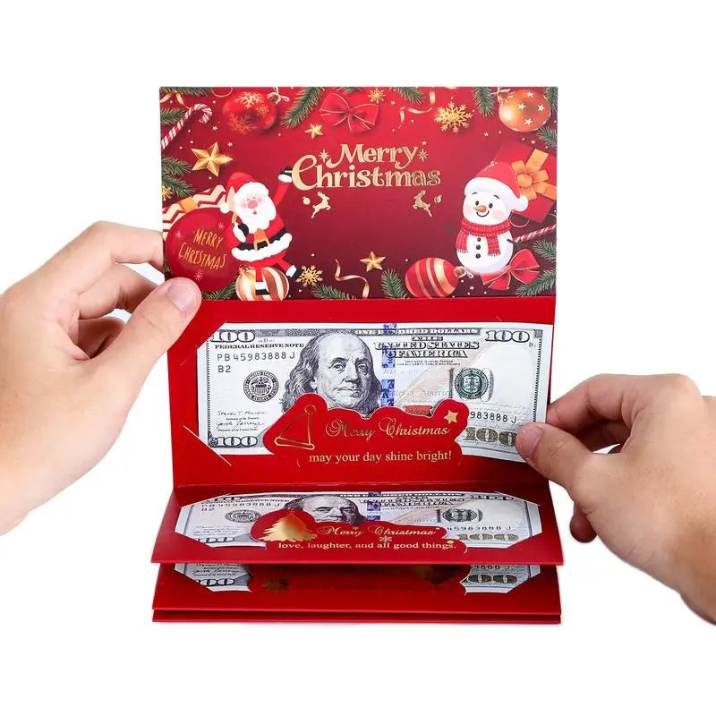 🎄Christmas Early Sale 50% OFF - Christmas Santa Dollar Folding Red Envelopes