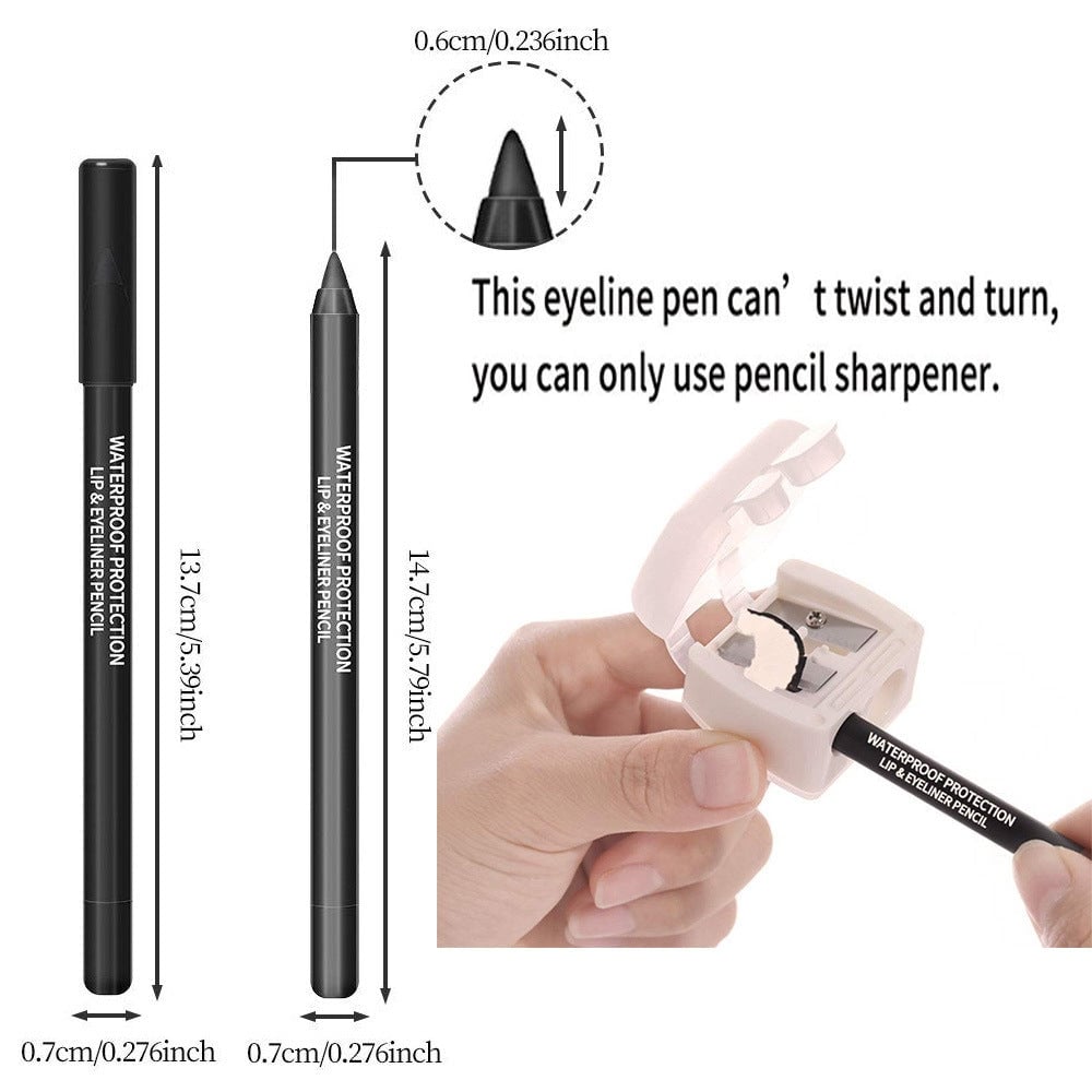 🔥LAST DAY 49% OFF -14-Pack Eyeliner Pencil Waterproof Colored Gel Liners with Metallic & Shimmer Finishes Smudge-Proof