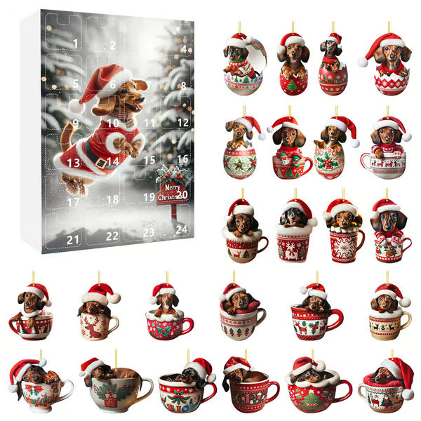 🎅2025 Christmas Dachshund Advent Calendar🎁