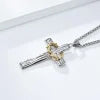 ✝️100% Handmade Crown Of Thorns Cross Necklace