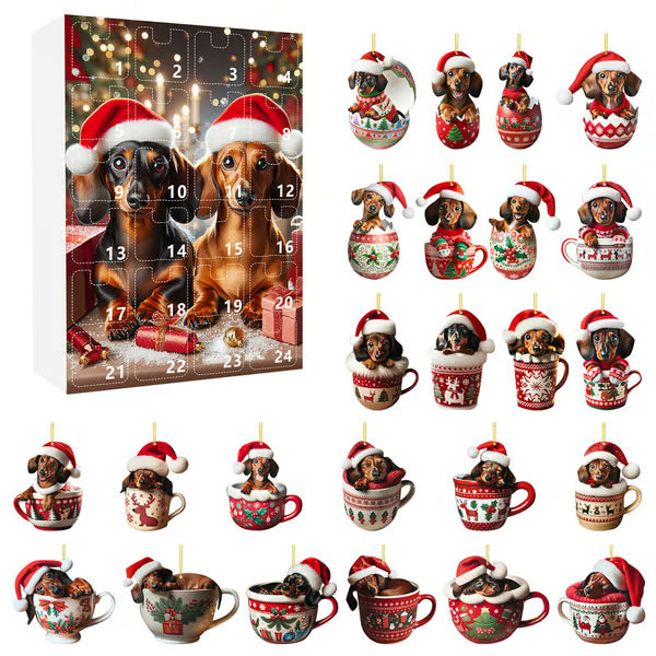 🎅2025 Christmas Dachshund Advent Calendar🎁