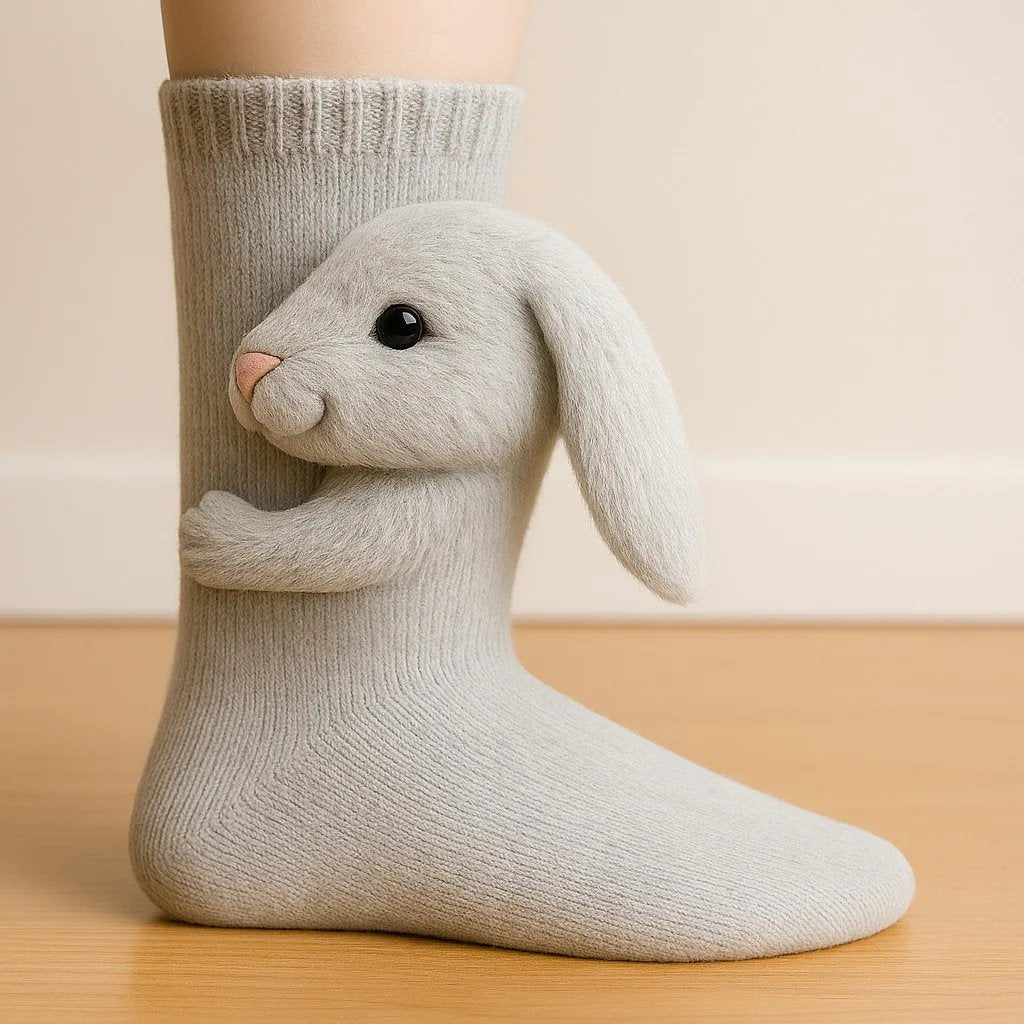 🔥Last Day 49% OFF-2025 Architecturm®3D Knit Animal Socks🧦
