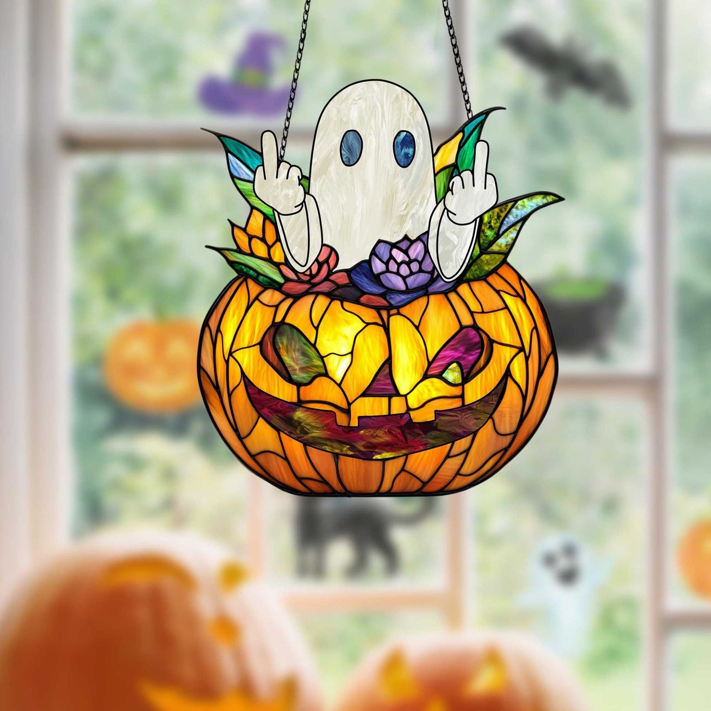 👻Halloween Gift 50% Off--Cute Ghost Suncatcher