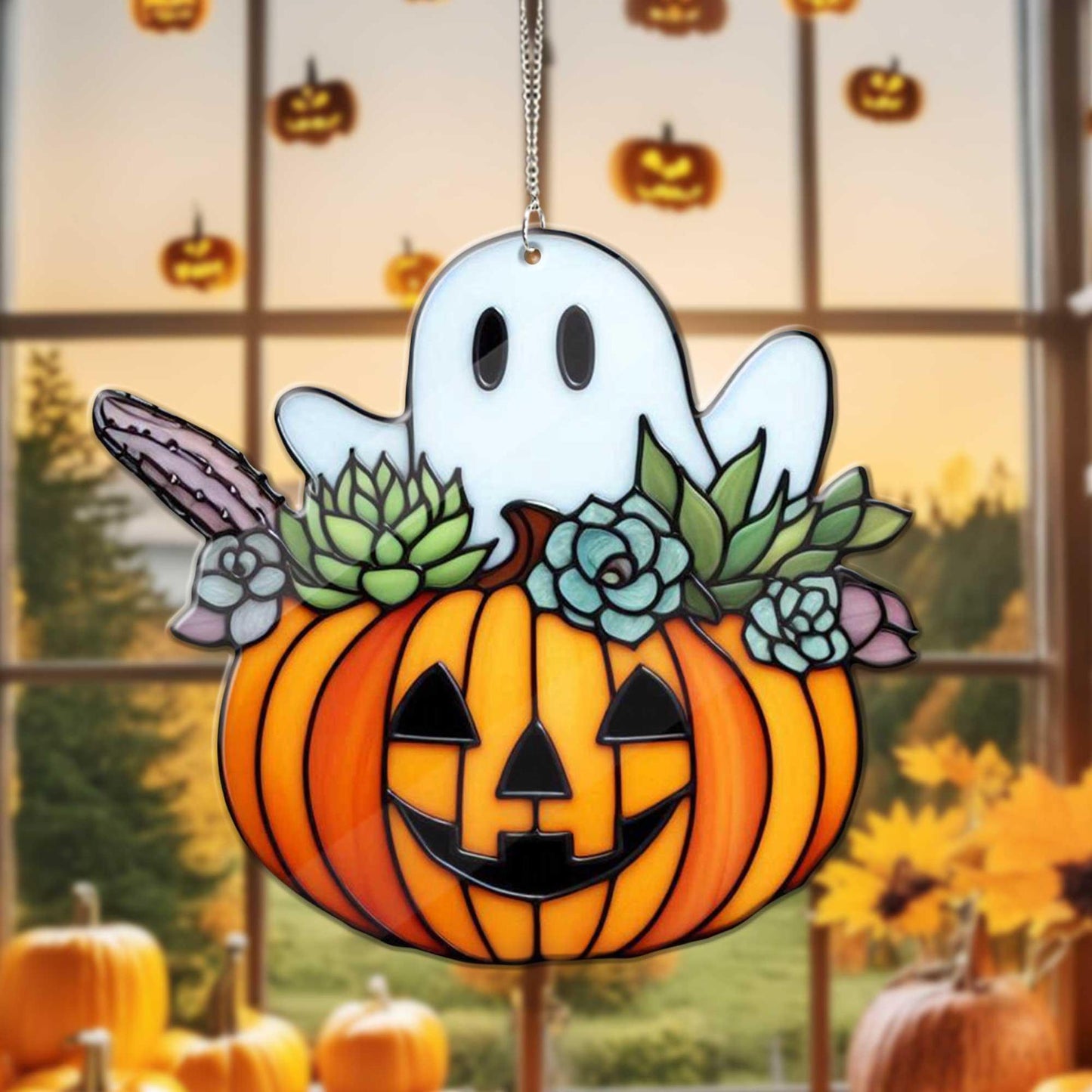 👻Halloween Gift 50% Off--Cute Ghost Suncatcher