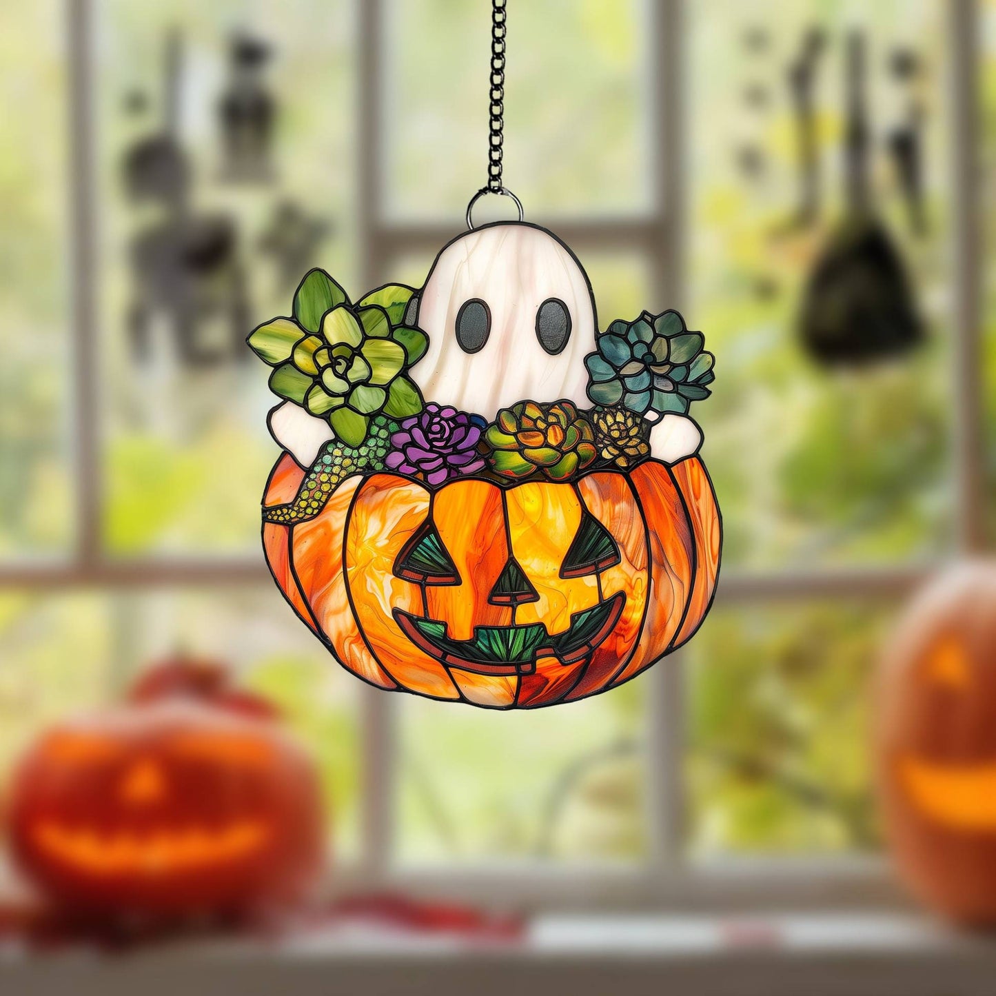 👻Halloween Gift 50% Off--Cute Ghost Suncatcher