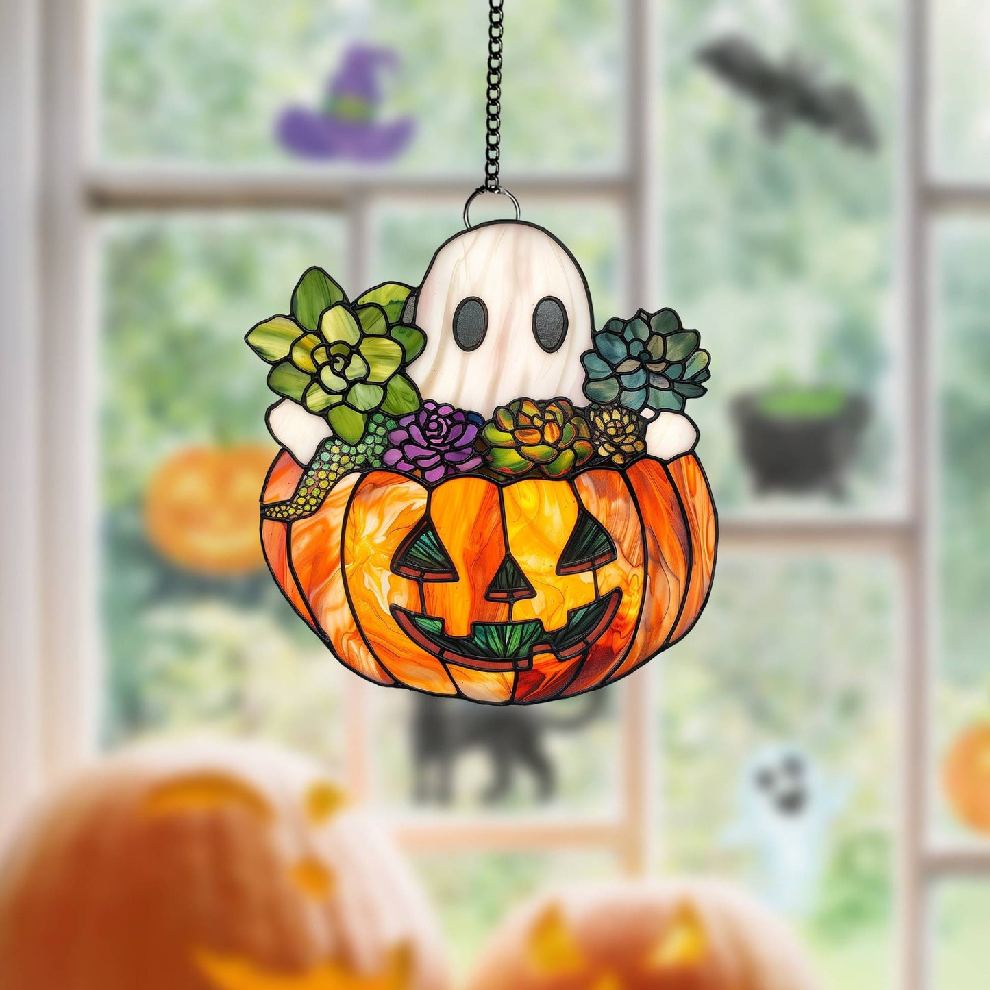 👻Halloween Gift 50% Off--Cute Ghost Suncatcher