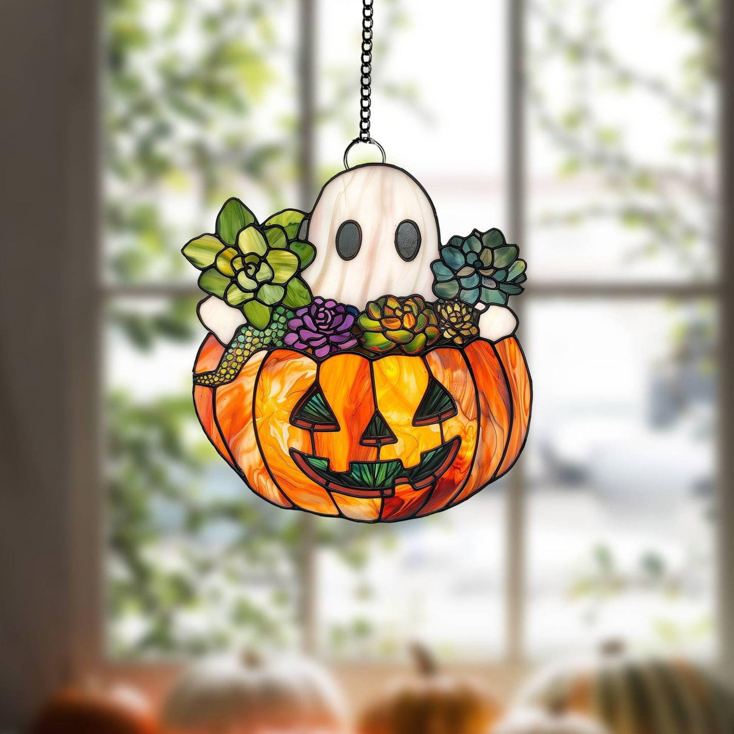 👻Halloween Gift 50% Off--Cute Ghost Suncatcher