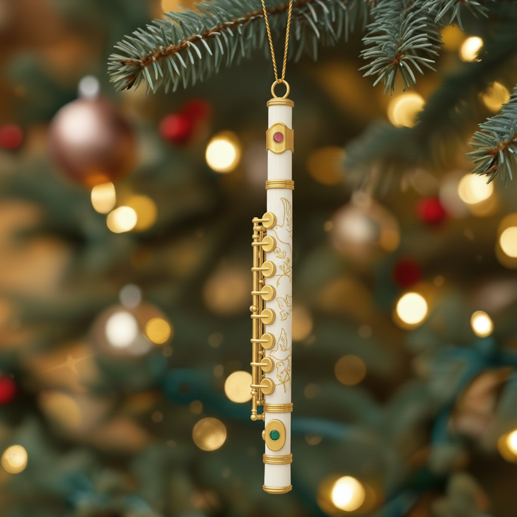 Golden Melody Christmas Ornaments
