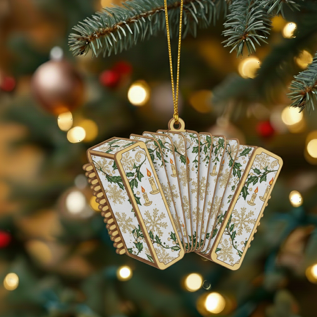 Golden Melody Christmas Ornaments
