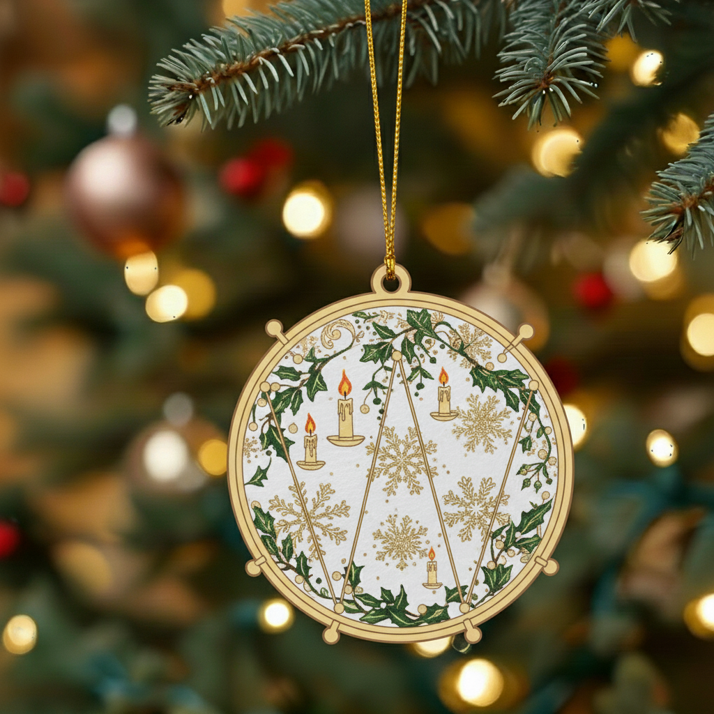 Golden Melody Christmas Ornaments