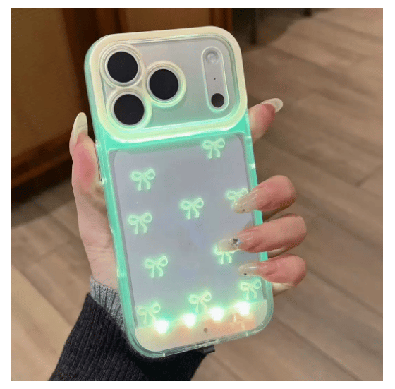 (🎄Early Christmas Sale 49%)📱Vibrant LED Bowknot Phone Case, Compatible with iPhone 11/12/13/14/15/16/17 Pro/Pro Max