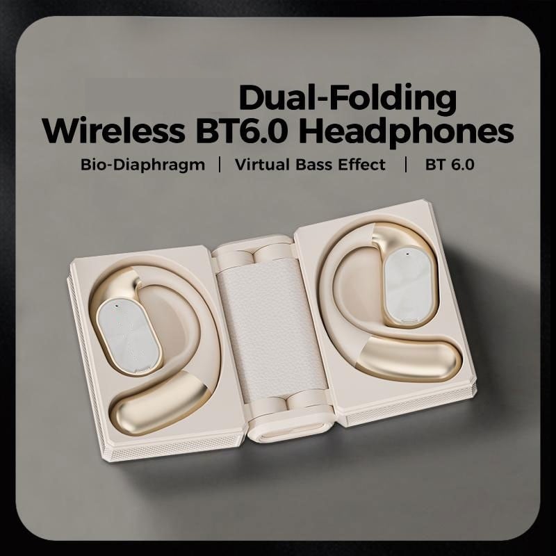 🔥Monster Ear Buds - Headphones Bluetooth with Dual-Fold Design