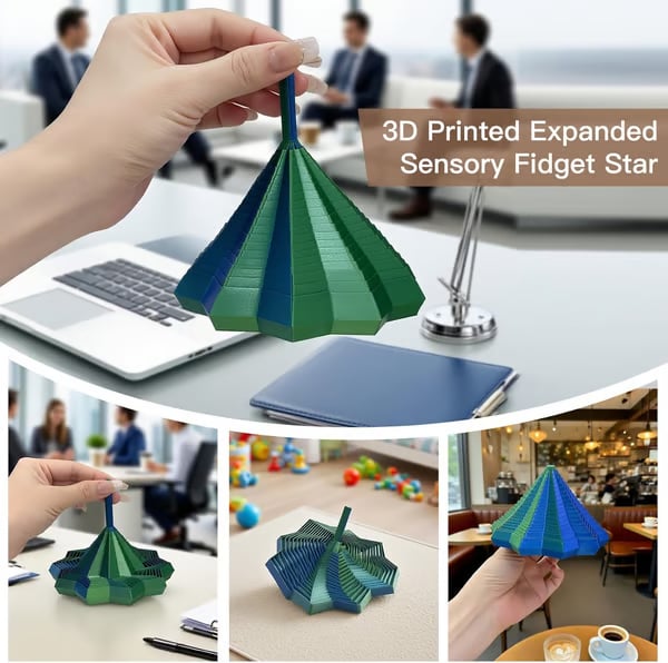 🎄Christmas Early Sale 50% OFF - 3D Printed Sensory Stress-Relief Fidget Star