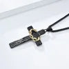 ✝️100% Handmade Crown Of Thorns Cross Necklace