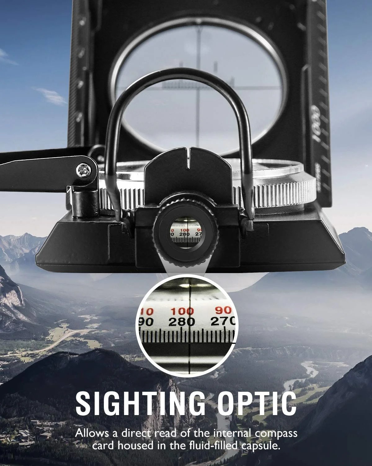 🔥Last Day 49% OFF🎁Multifunctional Military Aiming Navigation Compass Compass