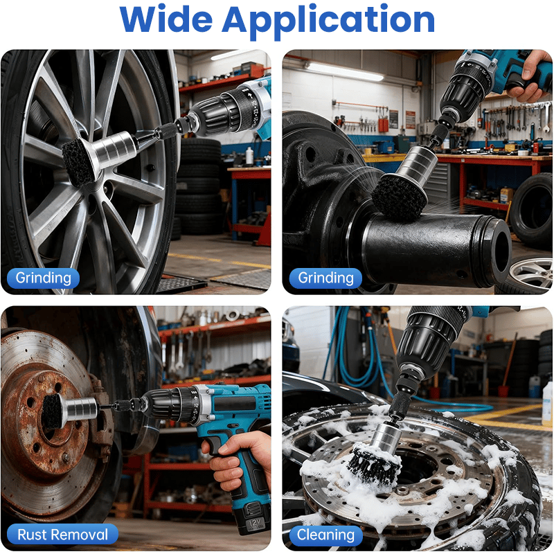 🔥Last Day 49% OFF - Pro-Grade Wheel Hub & Stud Resurfacing Kit | Rust Removal Attachment
