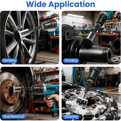 🔥Last Day 49% OFF - Pro-Grade Wheel Hub & Stud Resurfacing Kit | Rust Removal Attachment