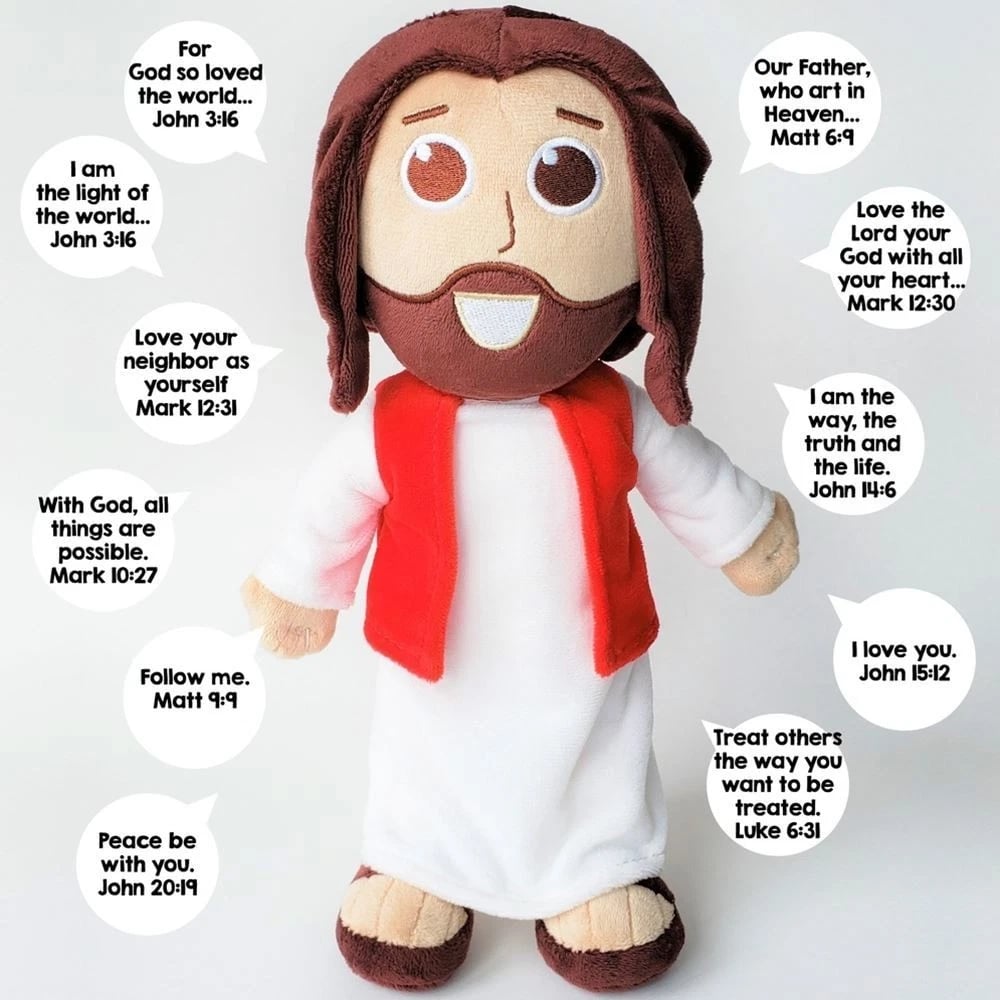 ✝️✨Jesus Plush Speaks 20 of Bible Verses and 3 of Bible Music
