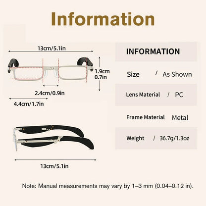 🔥LAST DAY 49% OFF -👓Foldable Anti-Blue Light Reading Glasses with Case