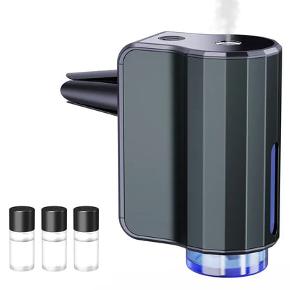 Smart Car Air Freshener with Three Adjustable Concentration Scent Levels, Portable Waterless Car Diffuser Air Freshener Car Aromatherapy Diffuser