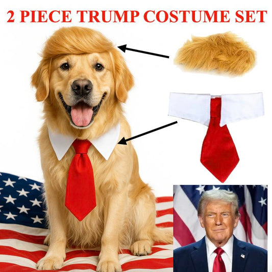 🎃Halloween Early Sale 50% OFF - Halloween Costume Trump Dog Costume Set for Cats & Dogs