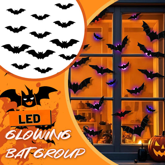 🦇LED Glowing Bat Group