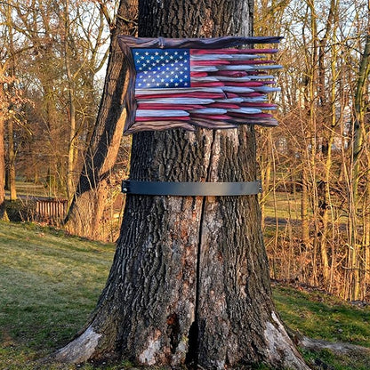 Handcraft Wooden American Flag