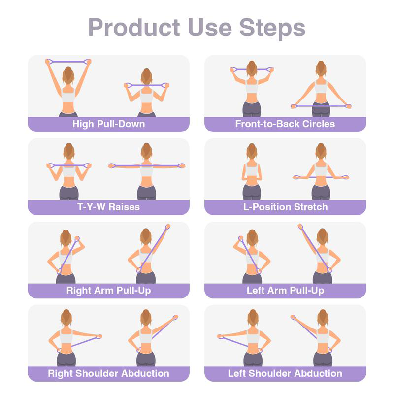 🔥Last Day 49% OFF - 🧘‍♀️Figure 8 Resistance Bands – Silicone Exercise Bands for Women👍