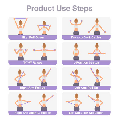 🔥Last Day 49% OFF - 🧘‍♀️Figure 8 Resistance Bands – Silicone Exercise Bands for Women👍