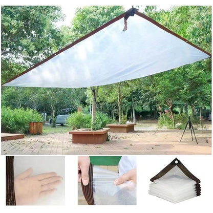 💦🌊 Heavy-Duty PVC Tarp - Weatherproof Curfakul Clear Waterproof Tarp