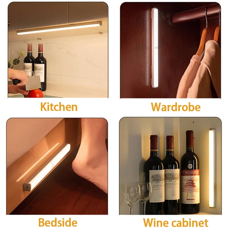 🔥Last Day 49% OFF - Punch-free Smart Sensor Magnetic Rechargeable LED Lights