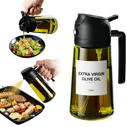 🔥LAST DAY 49% OFF-💕2 in 1 Glass Oil Sprayer & Dispenser🔥