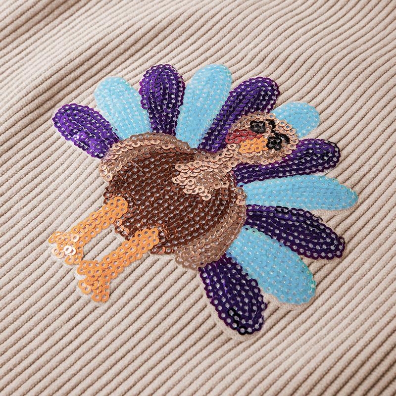 🍂 The Ultimate Thanksgiving Sweater🧡Sequined Top for Family & Friends