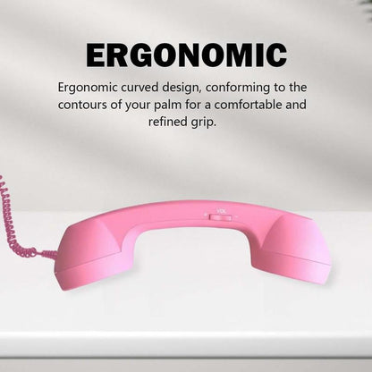 📞Vintage Select Bluetooth Phone Handset - Wireless/Wired and USB Phone Receiver for Comfortable Calls, Bluetooth/Type-c Port📞
