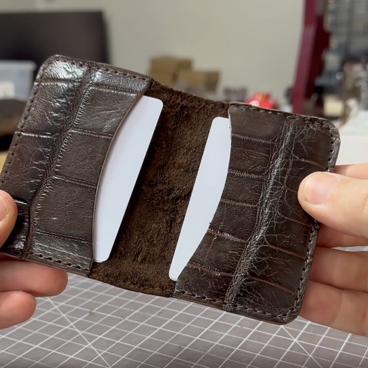 Handmade Alligator Leather Wallet
