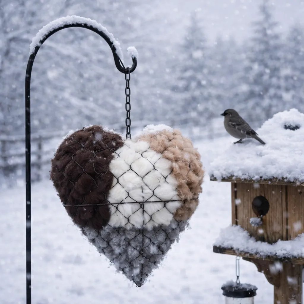 🔥LAST DAY 49% OFF - 🕊️ Handmade Alpaca Fiber Bird Nesting Heart